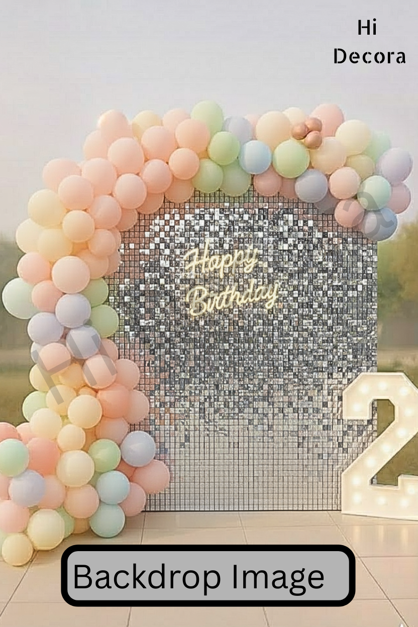 Cotton Candy Shimmer Decor