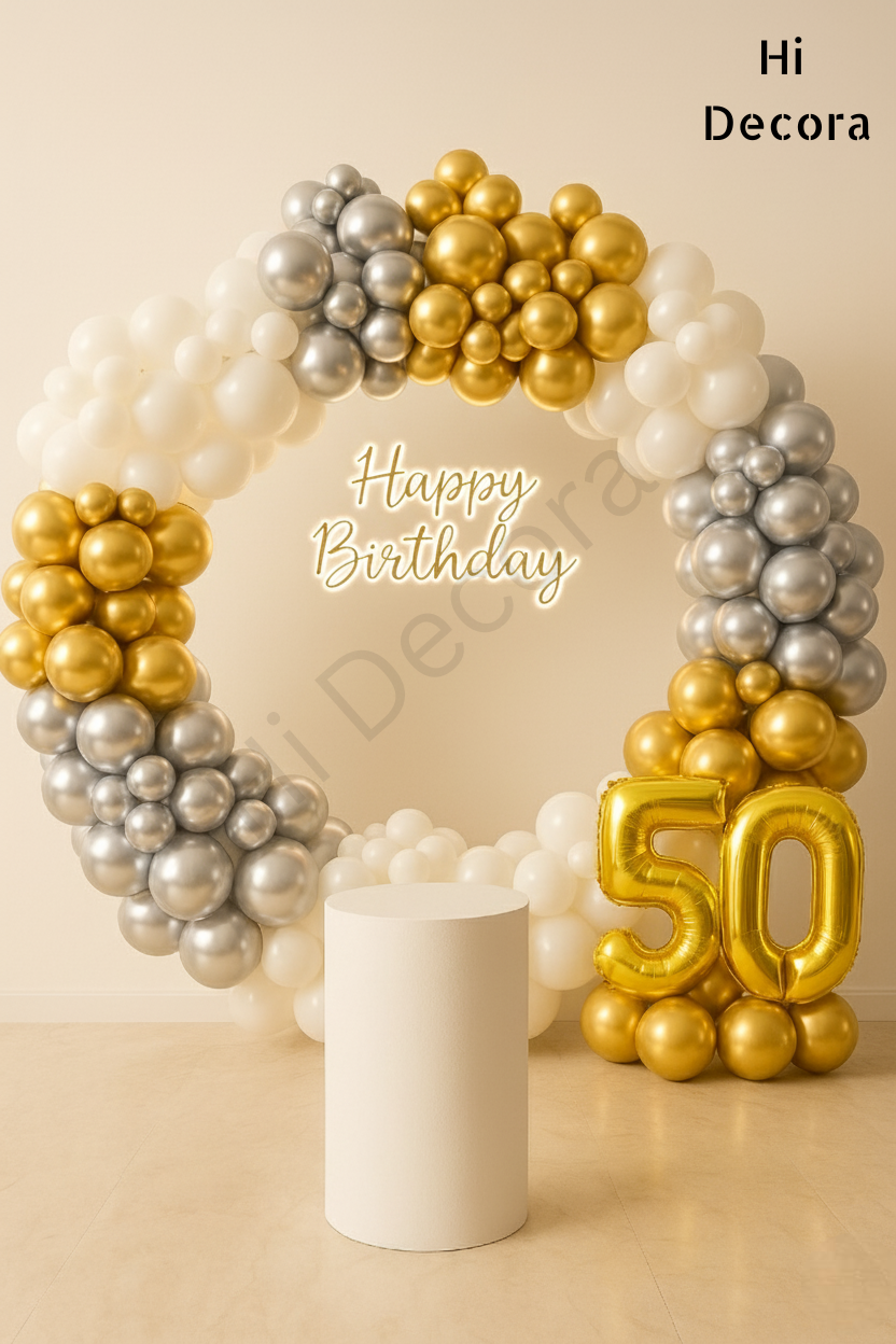 50th Birthday Ring Decoration