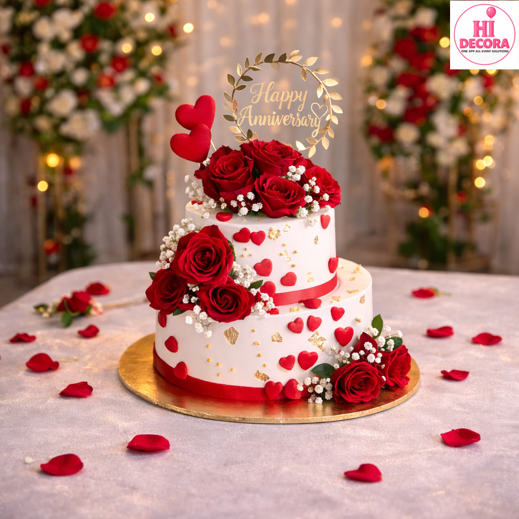 Endless Love Rose Cake 