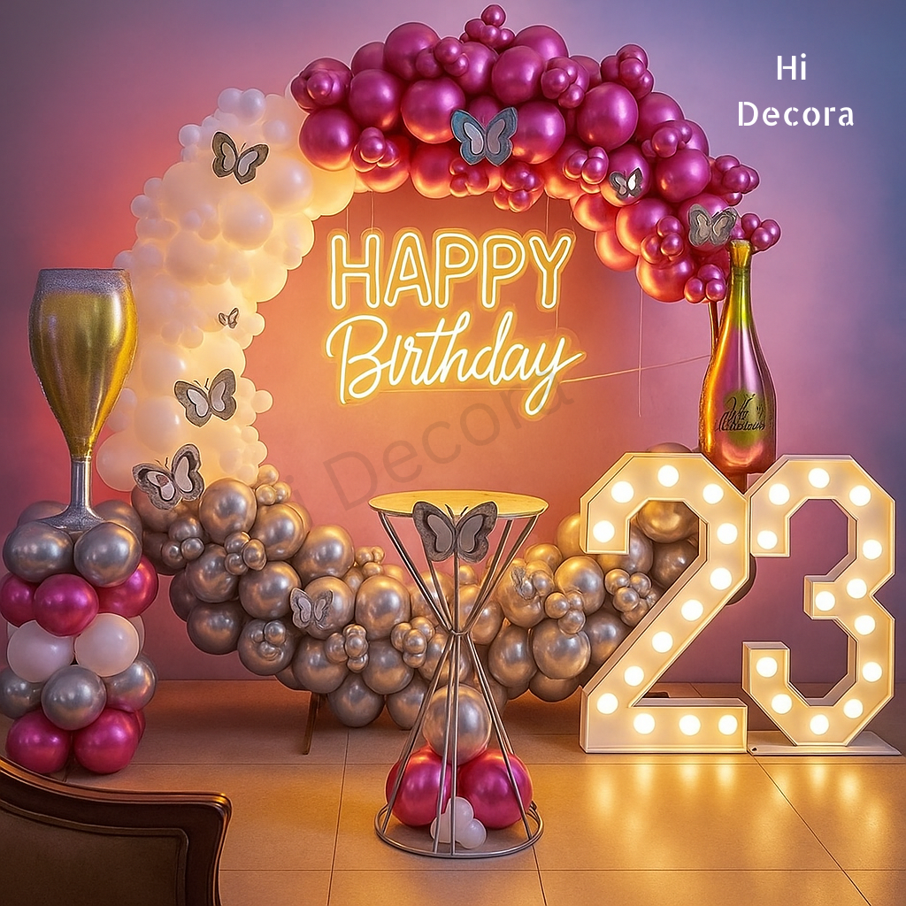 23rd Birthday Ring Setup