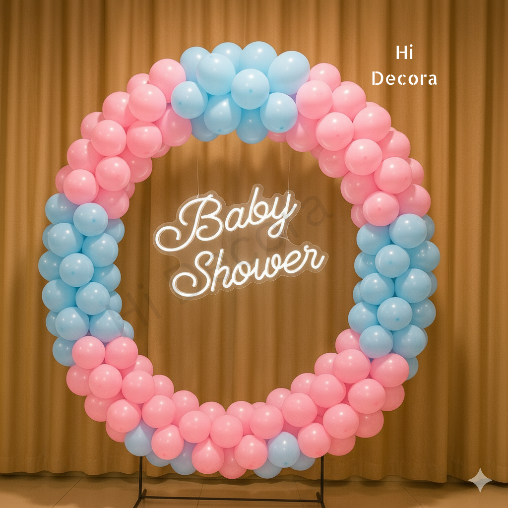 Pink-Blue Baby Shower Ring