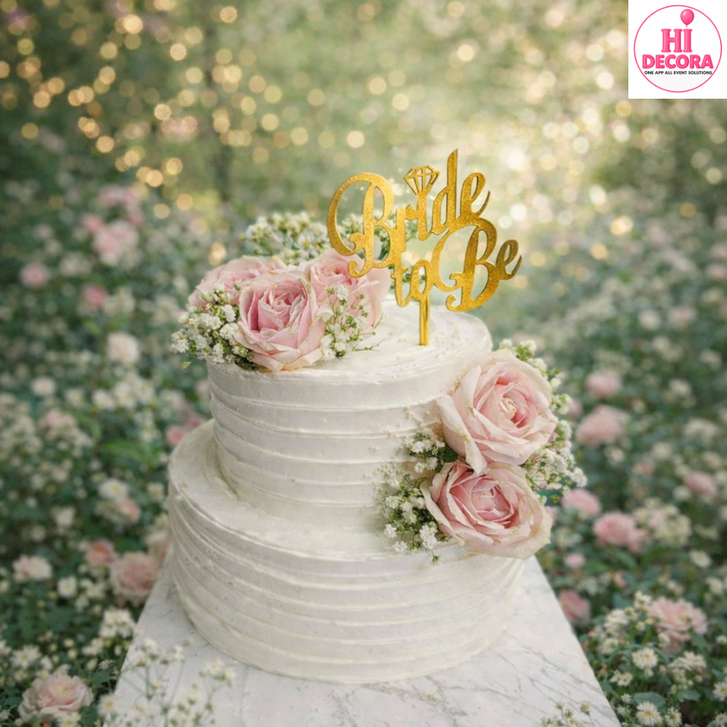 Bride Floral Tier Cake 