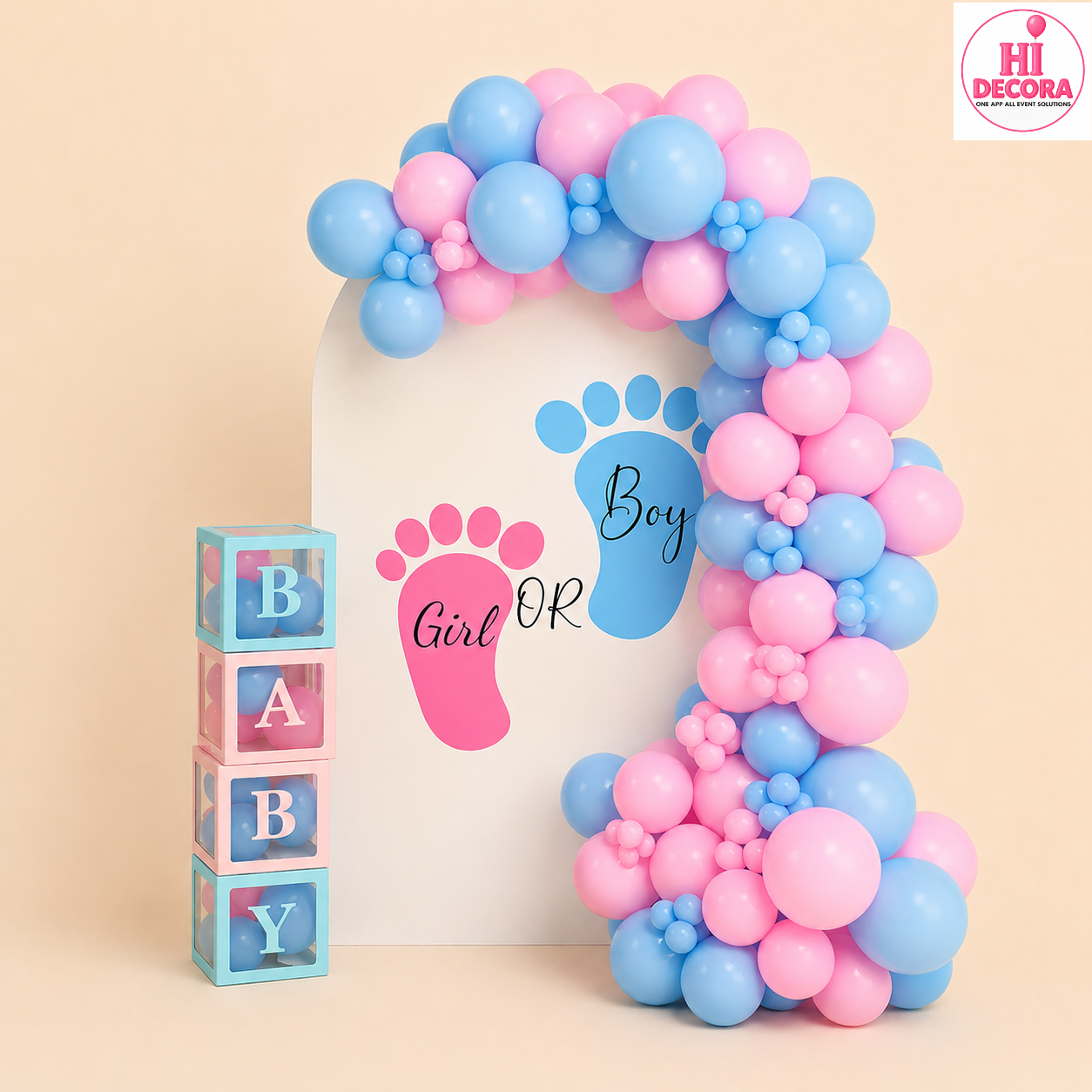 Round Arch Baby Shower Decor 