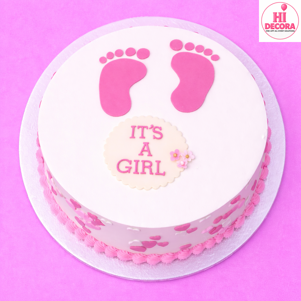 Welcome Little Princess Celebration Cake 