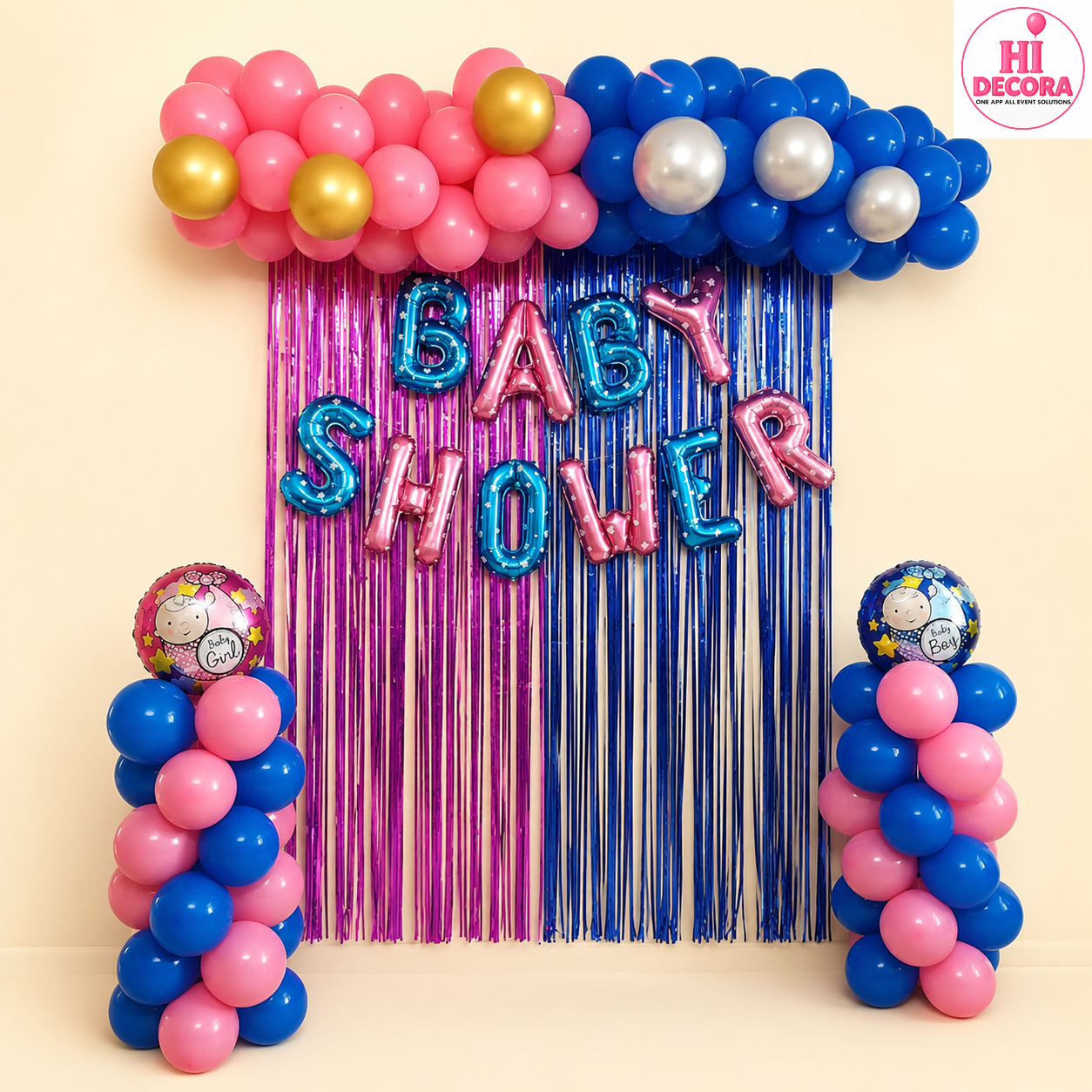 B. Shower Pink Blue Theme 
