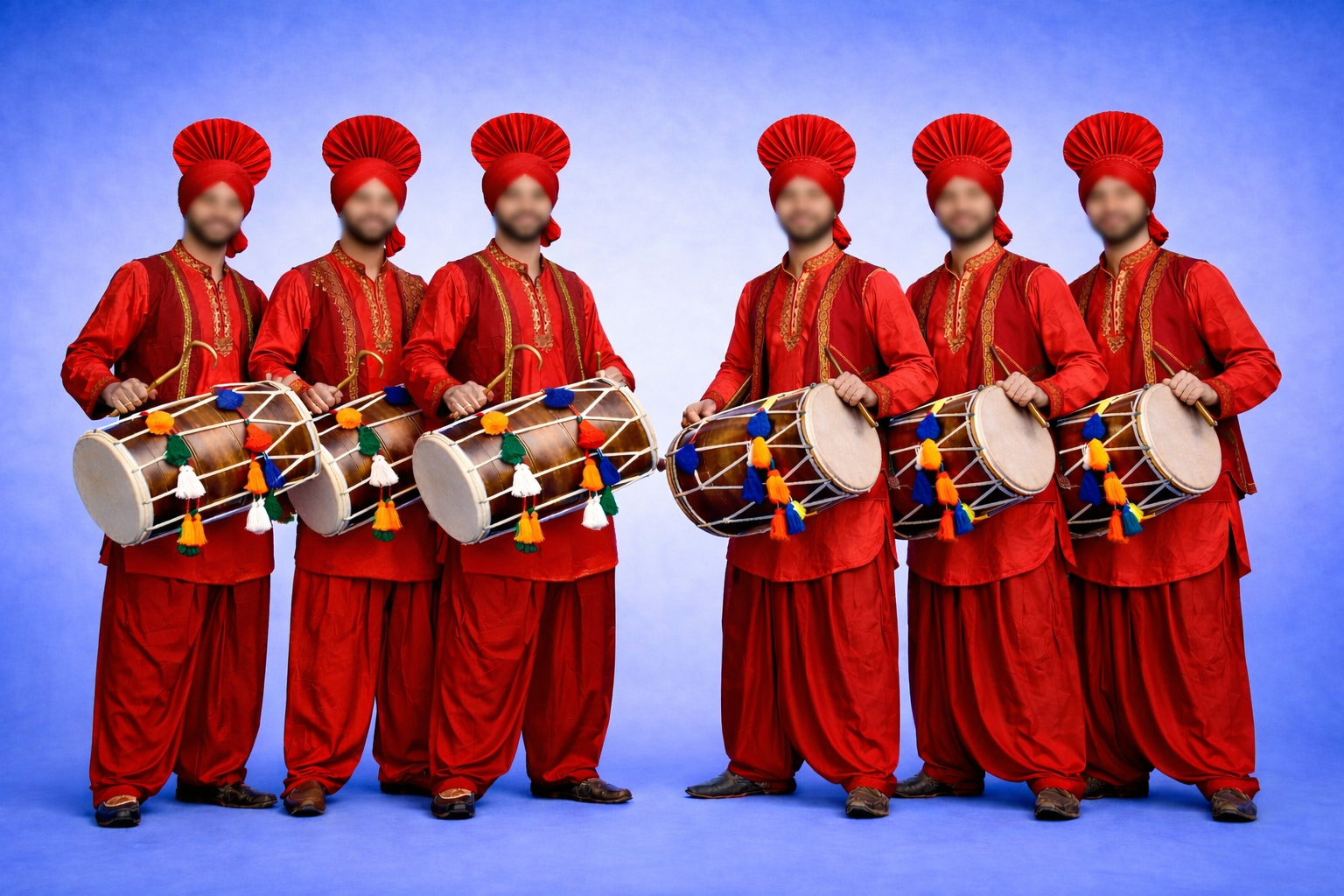 6 Dhol Team